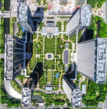 a bird's eye view of shanghai